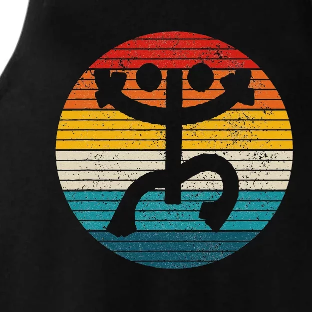 Taino Coqui Symbol Vintage Puerto Rico Taina Boricua Boriken Ladies Tri-Blend Wicking Tank