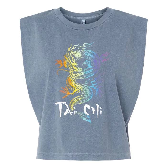 Tai Chi Spiritual Wellness Meditation Qi Gong Instructor Garment-Dyed Women's Muscle Tee