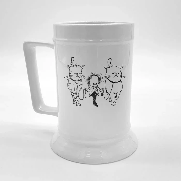 Theartofpants Cat Strut Front & Back Beer Stein