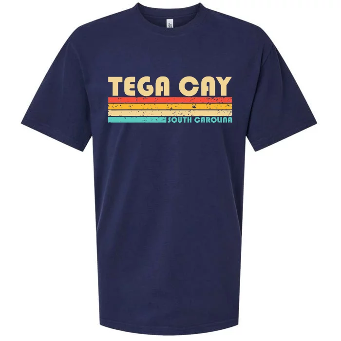 Tega Cay Sc South Carolina Funny City Home Roots Retro 80s Sueded Cloud Jersey T-Shirt