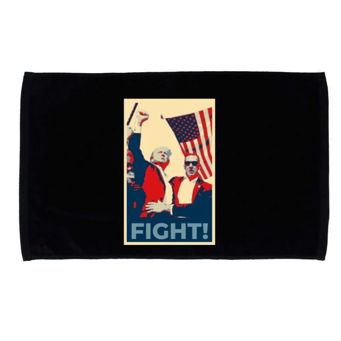 Trump CanT Stop Fight And Fighcute Gift American Patriotism Gift Microfiber Hand Towel