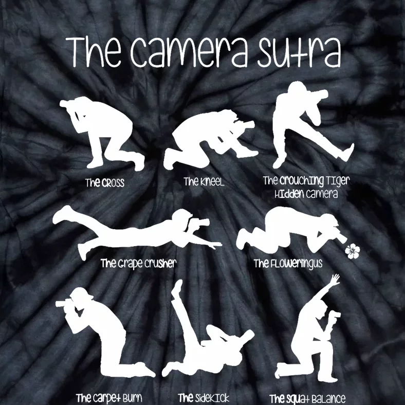 The Camera Sutra Funny Photography Poses Tie-Dye T-Shirt