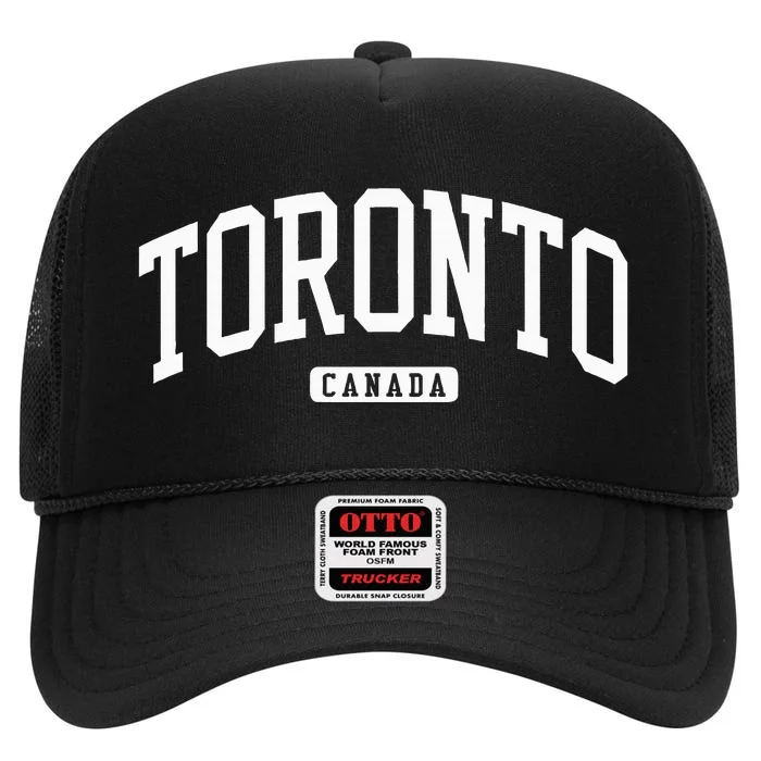 Toronto Canada Style High Crown Mesh Trucker Hat