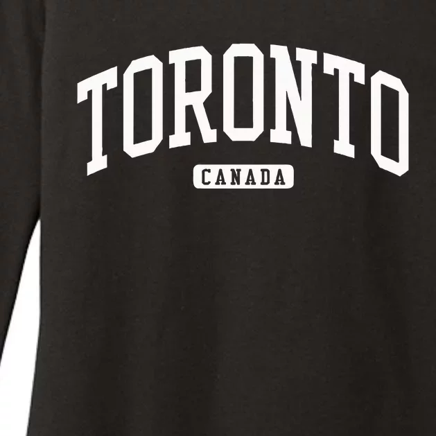 Toronto Canada Style Womens CVC Long Sleeve Shirt