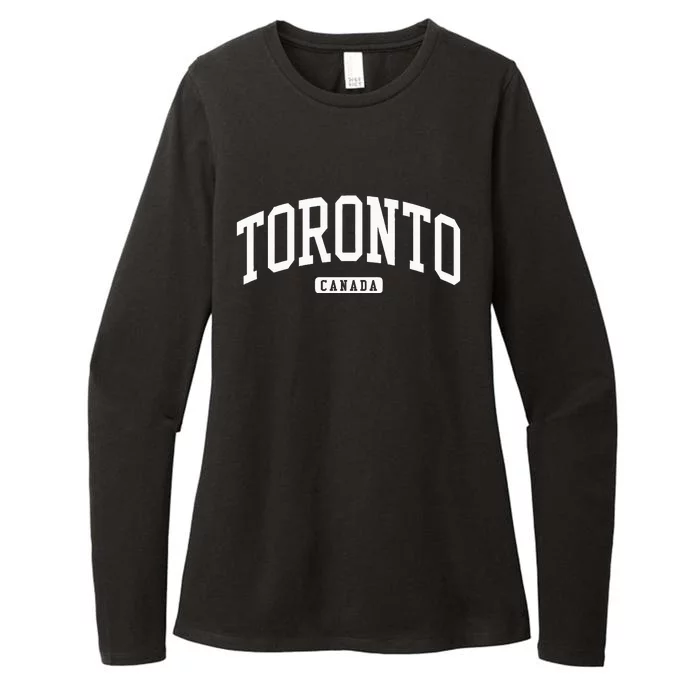 Toronto Canada Style Womens CVC Long Sleeve Shirt