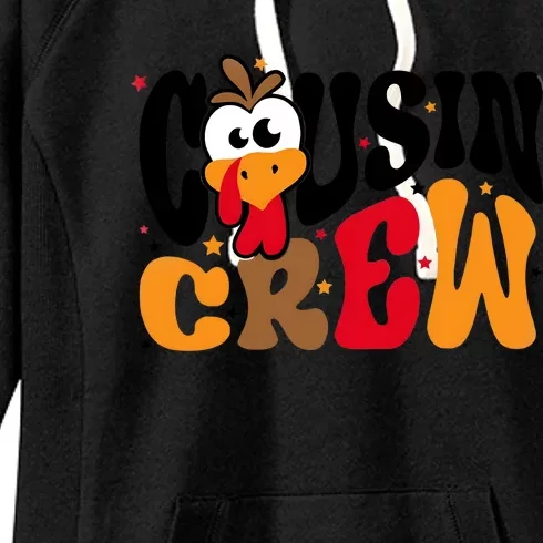 Thanksgiving Cousin Squad Cousin Crew Women's Fleece Hoodie