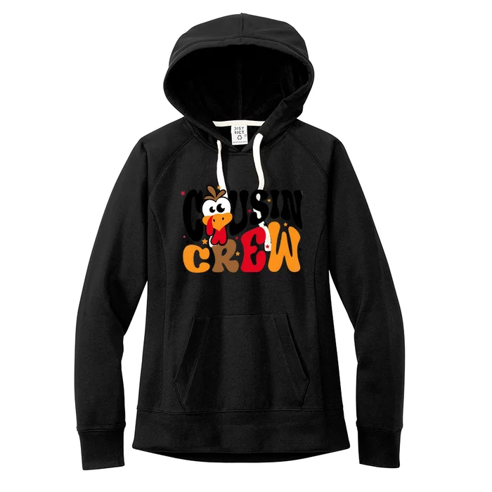 Thanksgiving Cousin Squad Cousin Crew Women's Fleece Hoodie