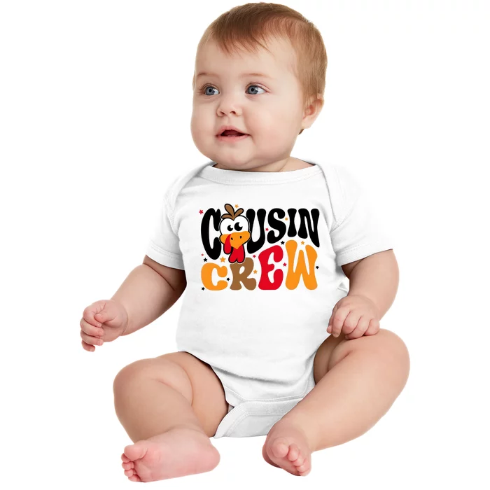 Thanksgiving Cousin Squad Cousin Crew Baby Bodysuit