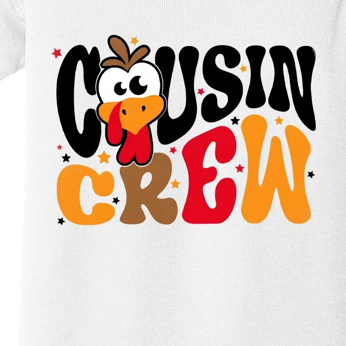 Thanksgiving Cousin Squad Cousin Crew Baby Bodysuit