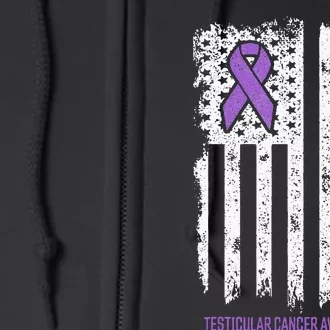 Testicular Cancer Support Squad Testicular Cancer Awareness Full Zip Hoodie