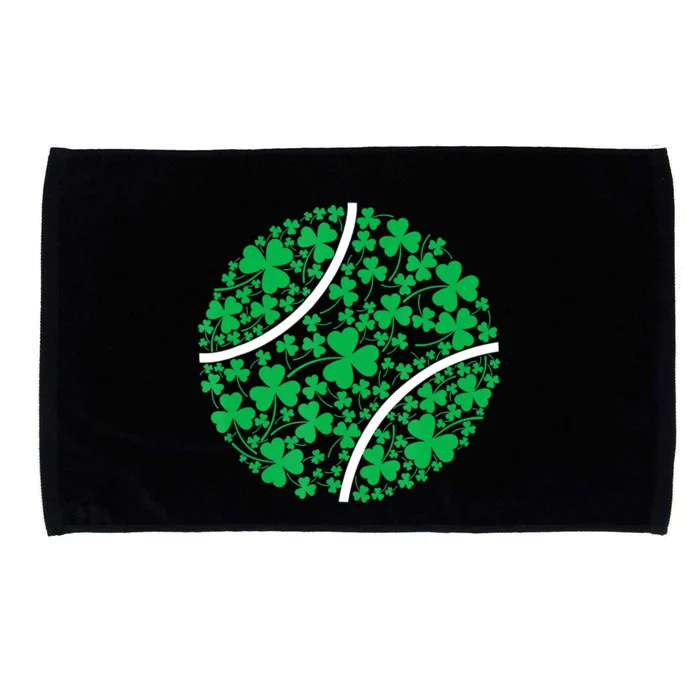 Tennis Coach St Patricks Day Tennis Player Gift Microfiber Hand Towel