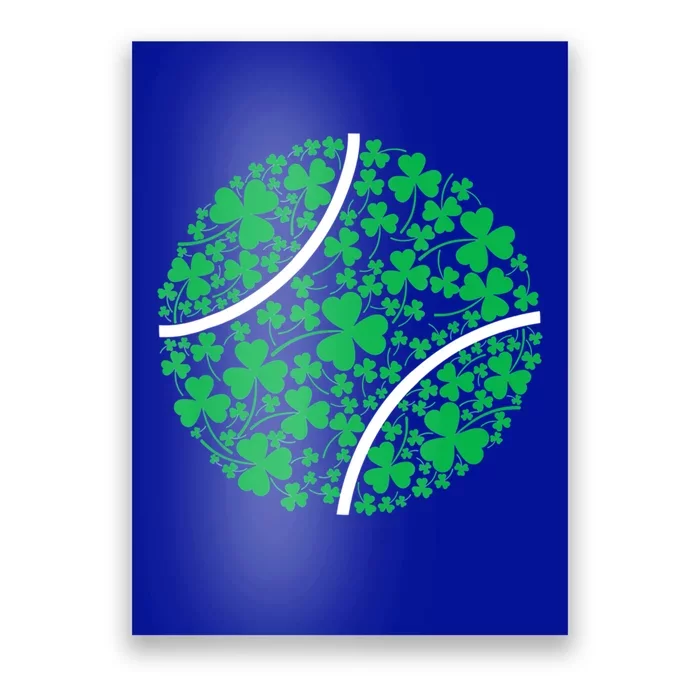 Tennis Coach St Patricks Day Tennis Player Gift Poster