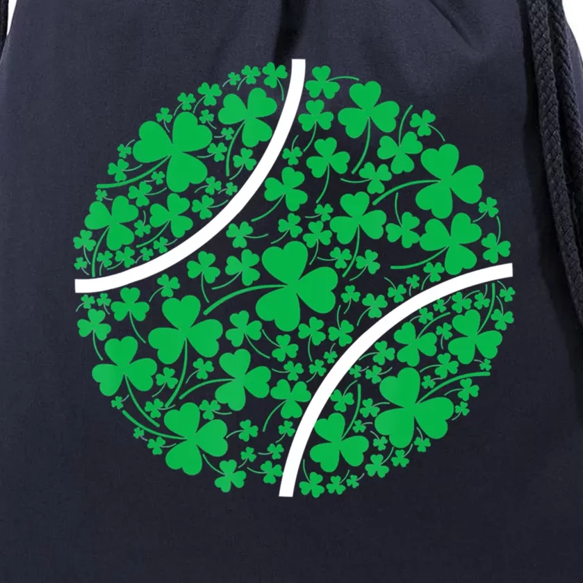 Tennis Coach St Patricks Day Tennis Player Gift Drawstring Bag