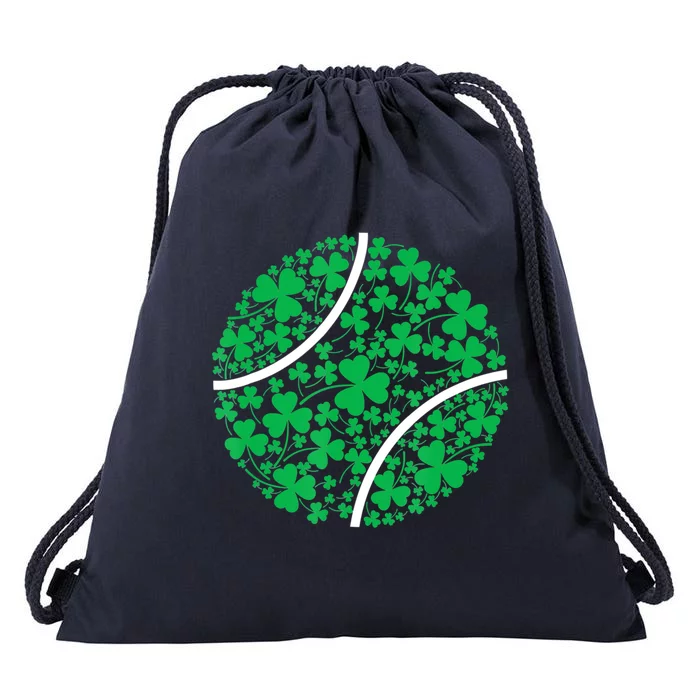 Tennis Coach St Patricks Day Tennis Player Gift Drawstring Bag