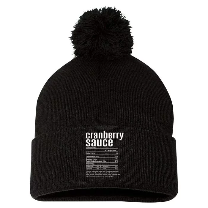 Thanksgiving Cranberry Sauce Nutritional Facts Pom Pom 12in Knit Beanie