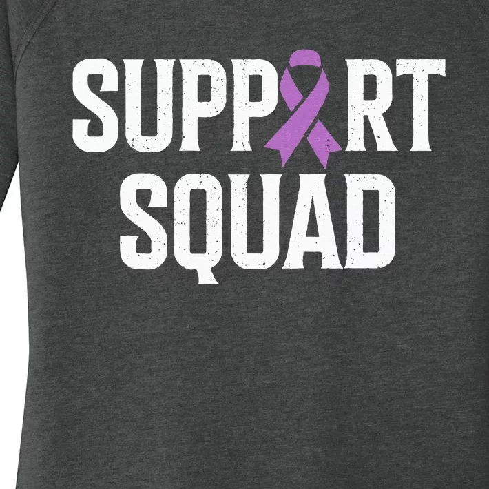 Testicular Cancer Support Squad Testicular Cancer Awareness Women's Perfect Tri Tunic Long Sleeve Shirt