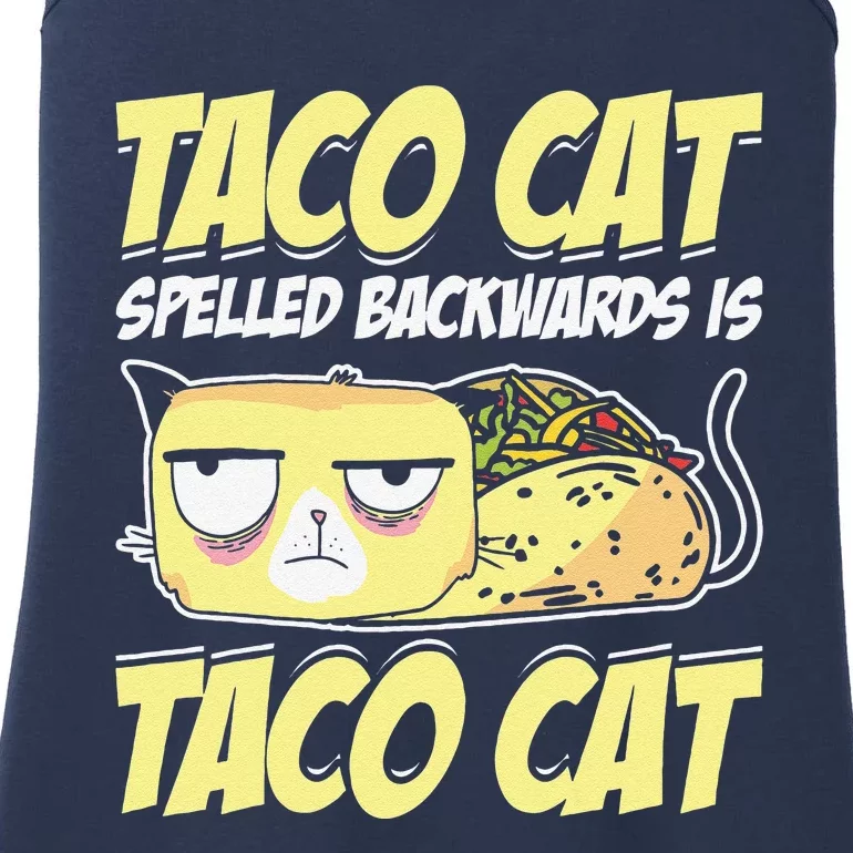 Taco Cat Spelled Backwards Is Taco Cat Cinco De Mayo Ladies Essential Tank