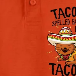 Taco Cat Spelled Backwards Is Taco Cat Funny Gift Dry Zone Grid Performance Polo