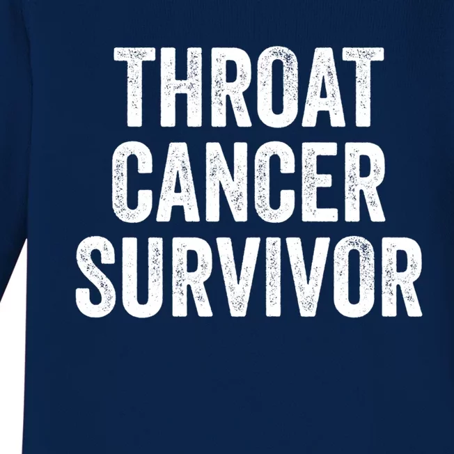 Throat Cancer Survivor Gift Baby Long Sleeve Bodysuit