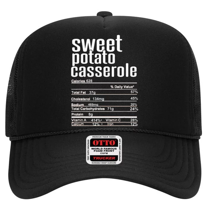 Thanksgiving Christmas Sweet Potato Casserole High Crown Mesh Trucker Hat