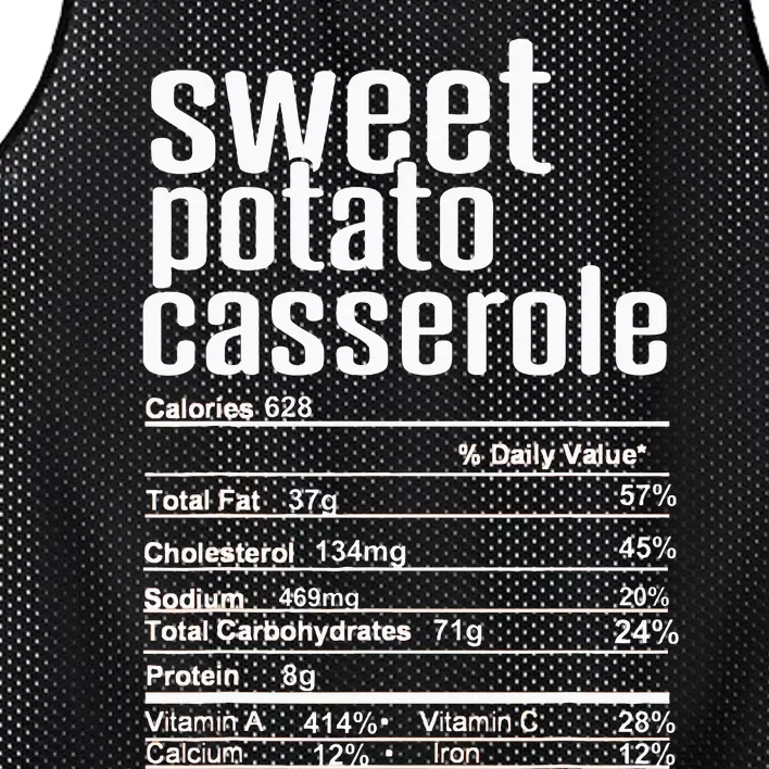 Thanksgiving Christmas Sweet Potato Casserole Mesh Reversible Basketball Jersey Tank