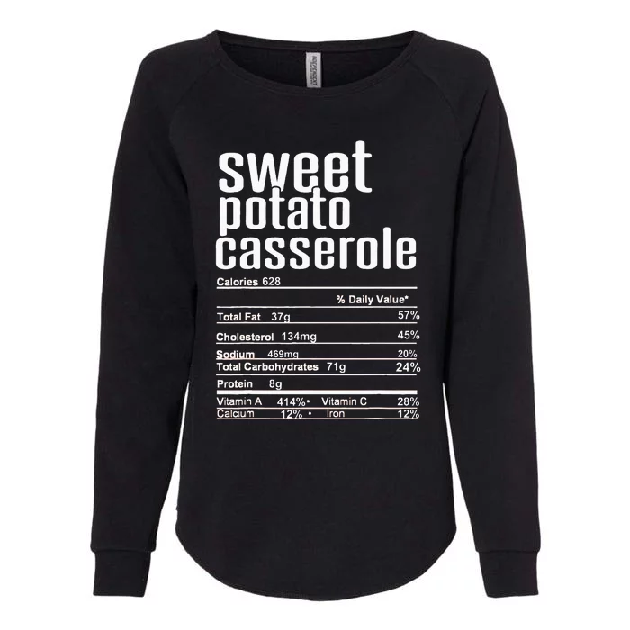 Thanksgiving Christmas Sweet Potato Casserole Womens California Wash Sweatshirt