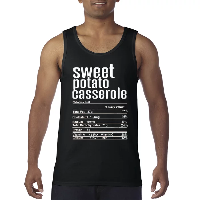 Thanksgiving Christmas Sweet Potato Casserole Tank Top