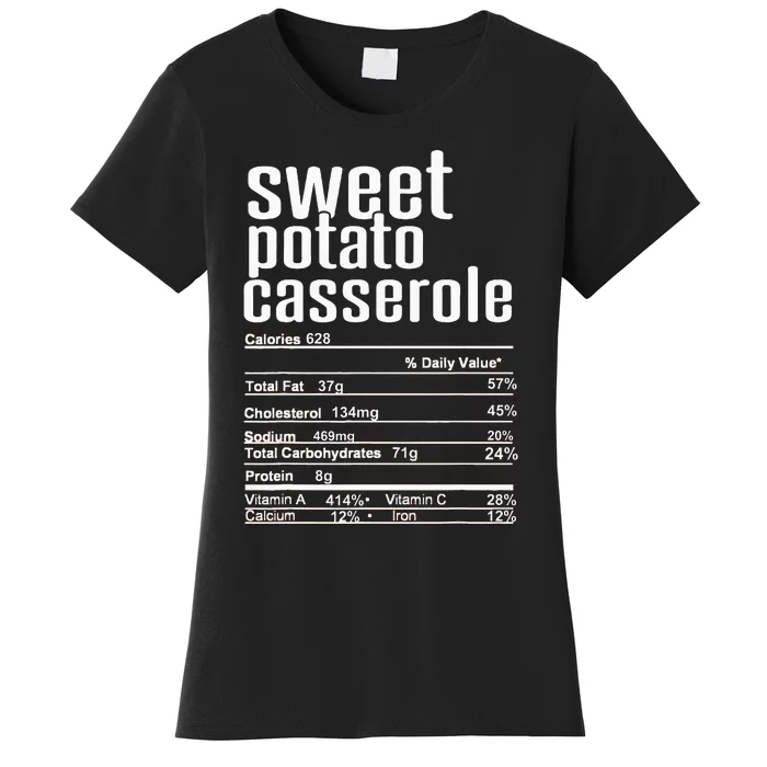 Thanksgiving Christmas Sweet Potato Casserole Women's T-Shirt