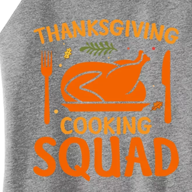 Thanksgiving Cooking Squad Cutlery Turkey Illustration Meaningful Gift Women’s Perfect Tri Rocker Tank