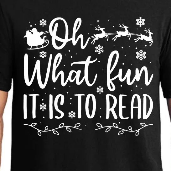 Teacher Christmas Shirts Librarian Oh What Fun It Is To Read Pajama Set