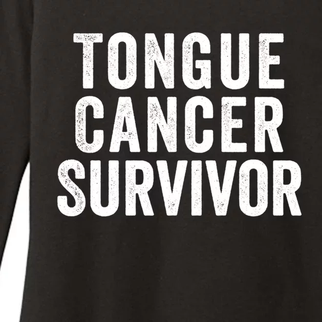 Tongue Cancer Survivor Gift Womens CVC Long Sleeve Shirt