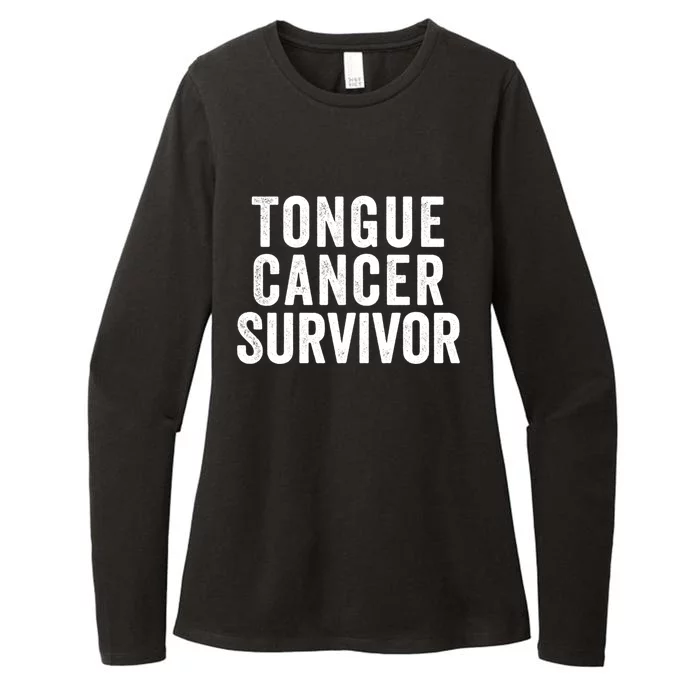 Tongue Cancer Survivor Gift Womens CVC Long Sleeve Shirt