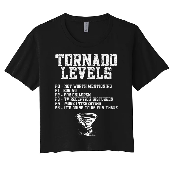 Tornado Chaser Storm Chaser Women's Crop Top Tee