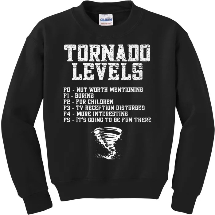 Tornado Chaser Storm Chaser Kids Sweatshirt