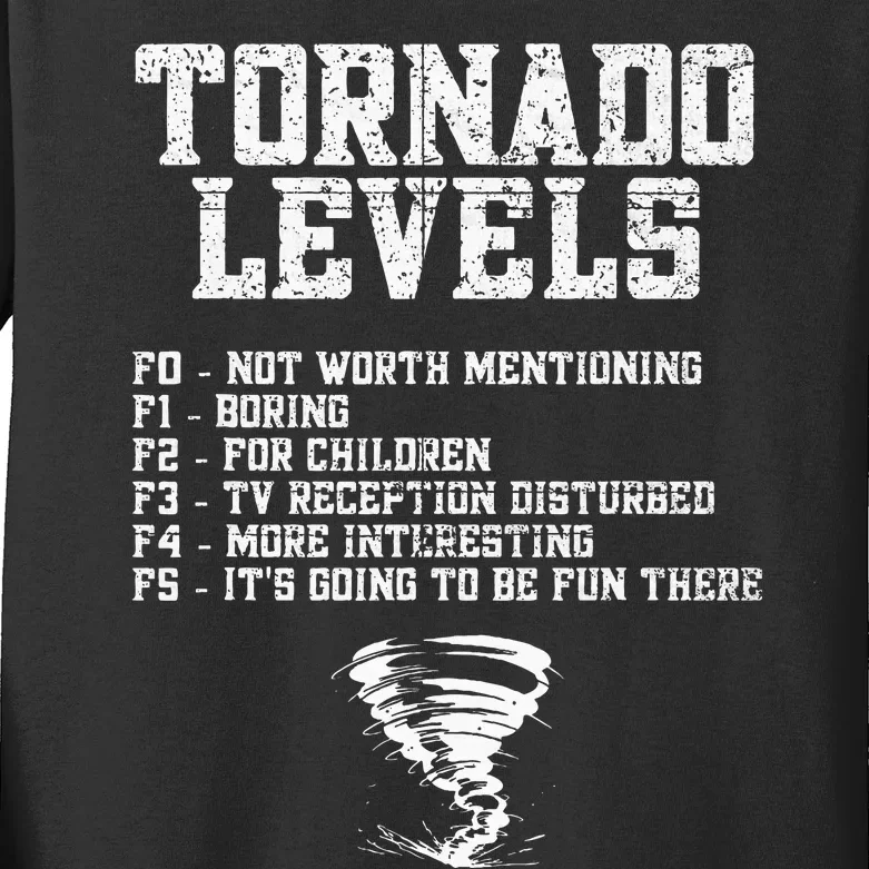 Tornado Chaser Storm Chaser Kids Long Sleeve Shirt