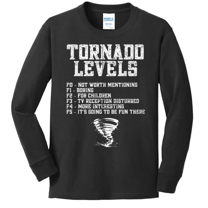 Tornado Chaser Storm Chaser Kids Long Sleeve Shirt