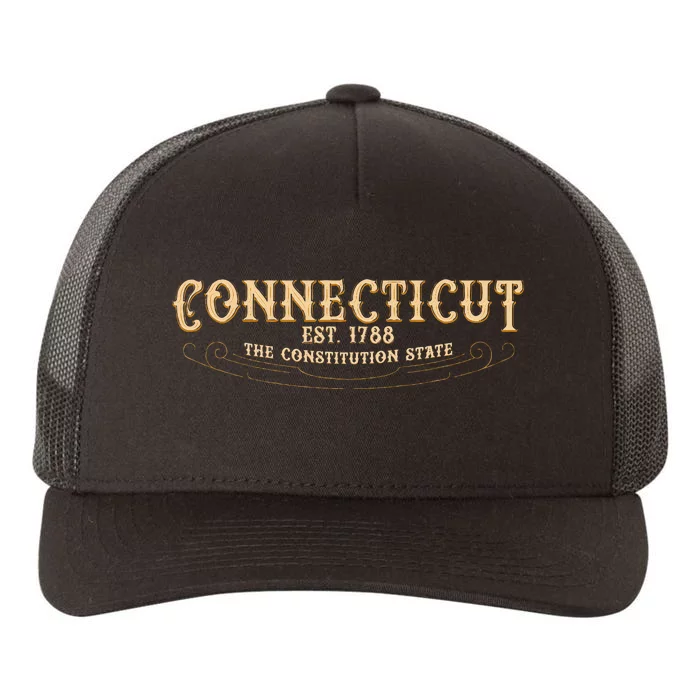 The Constitution State Connecticut Yupoong Adult 5-Panel Trucker Hat