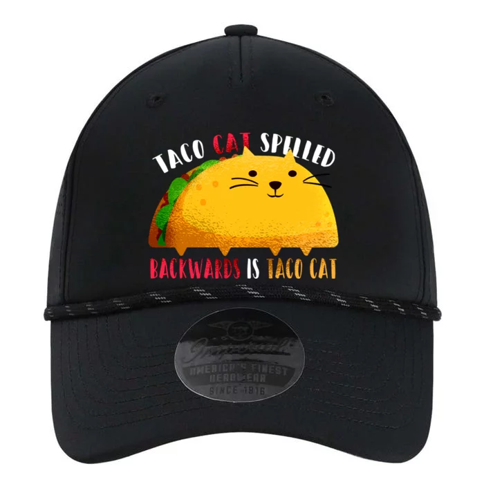 Taco Cat Spelled Backwards Is Taco Cat Funny Mexican Tacos Performance The Dyno Cap