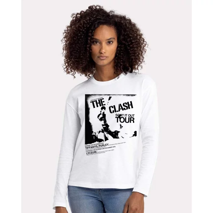 T.H.E. .C.L.A.S.H Sort It Out T.O.U.R Womens Cotton Relaxed Long Sleeve T-Shirt