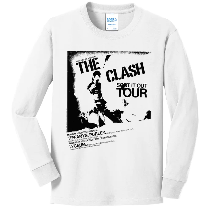 T.H.E. .C.L.A.S.H Sort It Out T.O.U.R Kids Long Sleeve Shirt