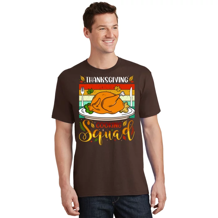 Thanksgiving Cooking Squad Fun Turkey Dinner Cooking Team T-Shirt