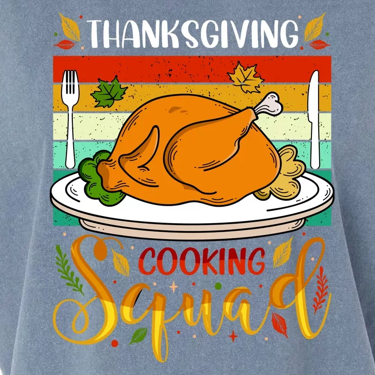 Thanksgiving Cooking Squad Fun Turkey Dinner Cooking Team Garment-Dyed Women's Muscle Tee