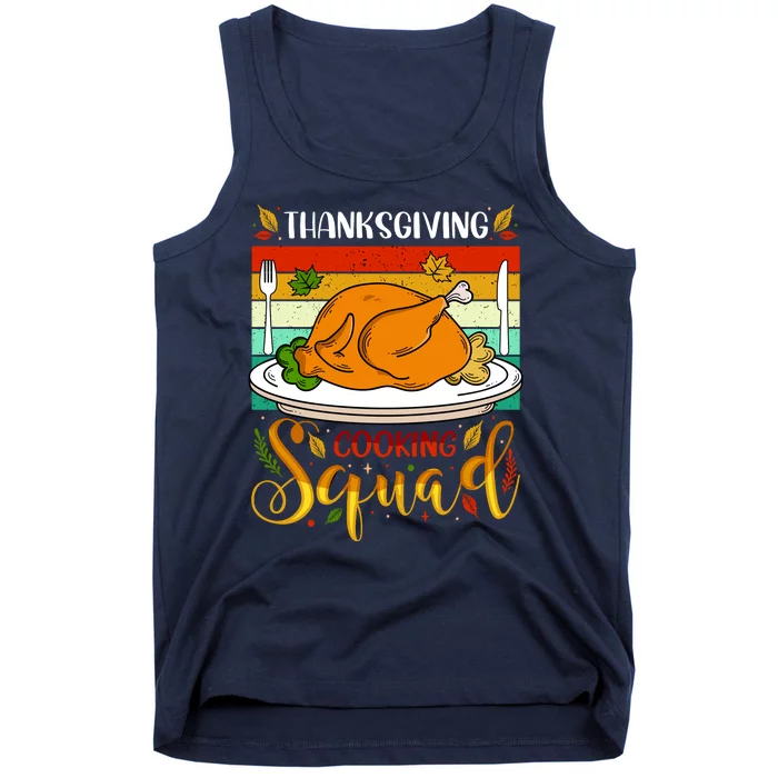 Thanksgiving Cooking Squad Fun Turkey Dinner Cooking Team Tank Top