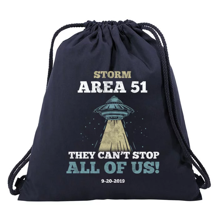 They Cant Stop All Of Us Storm Area 51 Gift Drawstring Bag