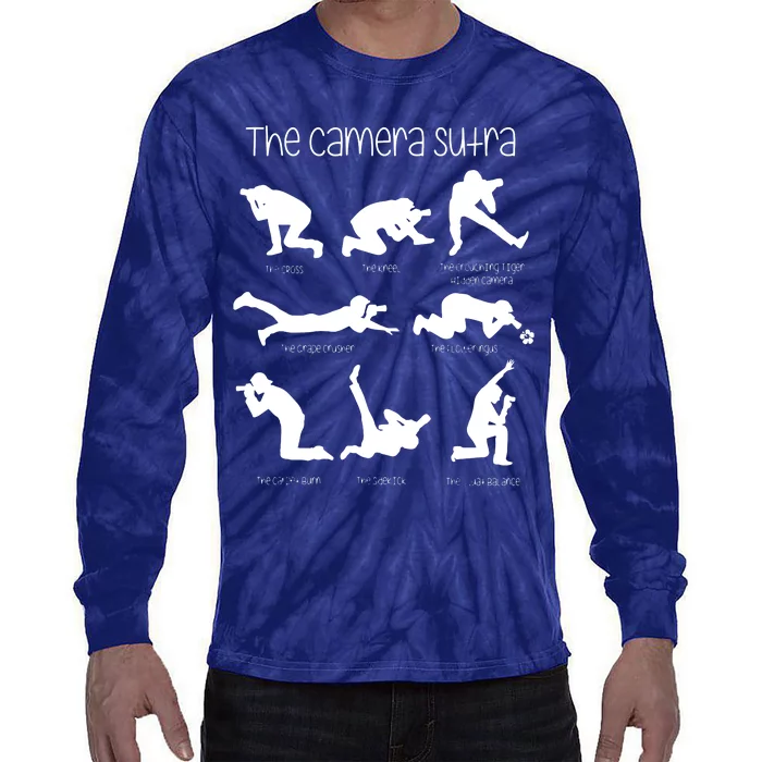 The Camera Sutra Funny Photography Poses Tie-Dye Long Sleeve Shirt