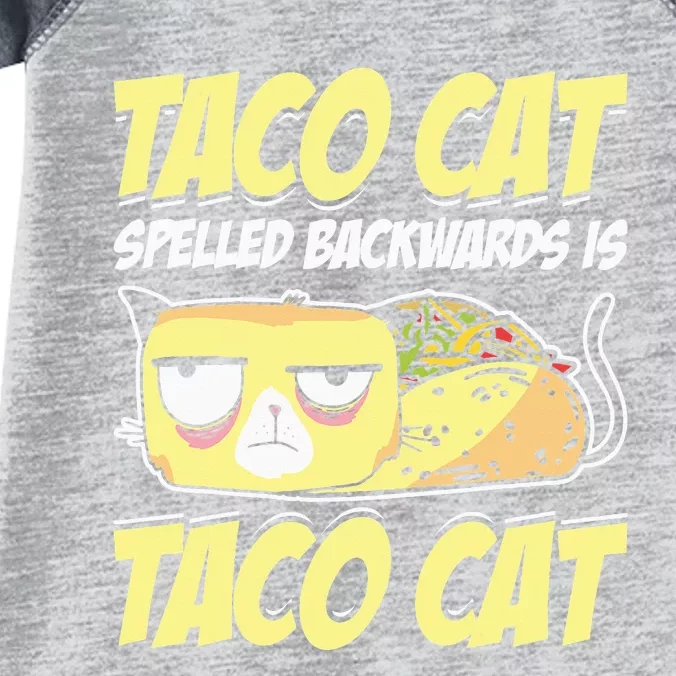 Taco Cat Spelled Backwards Is Taco Cat Cinco De Mayo Infant Baby Jersey Bodysuit