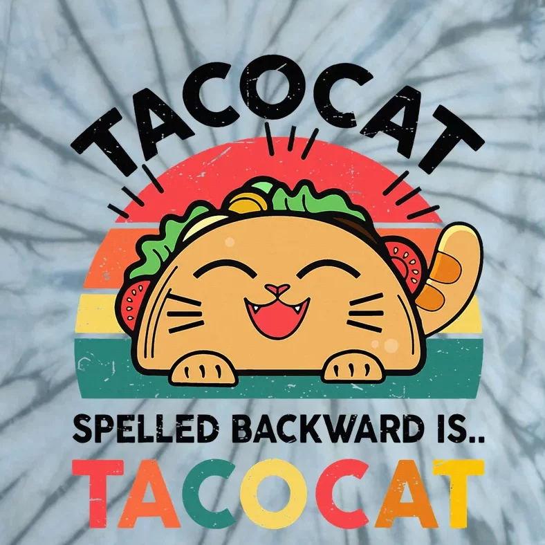 Taco Catshirt Spelled Backward Funny Mexican Cinco De Mayo Tie-Dye T-Shirt