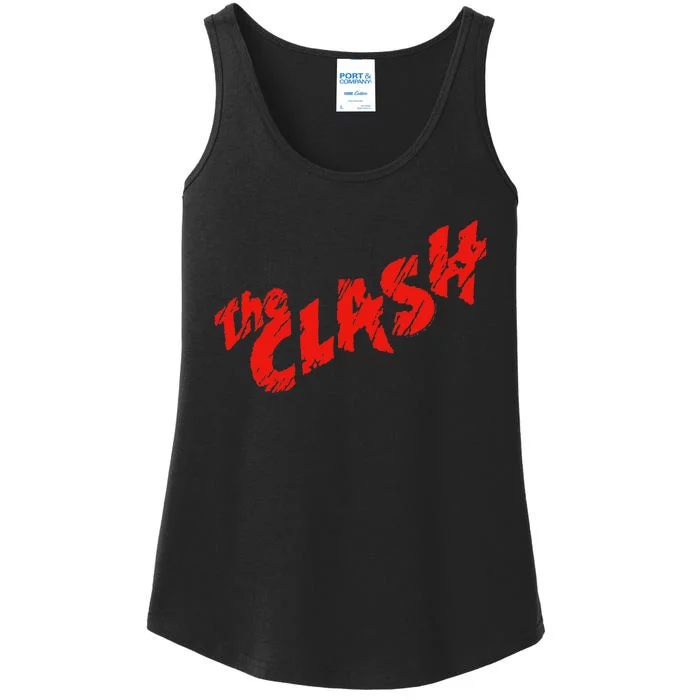 The C.L.A.S.H Scratched Red Logo Ladies Essential Tank