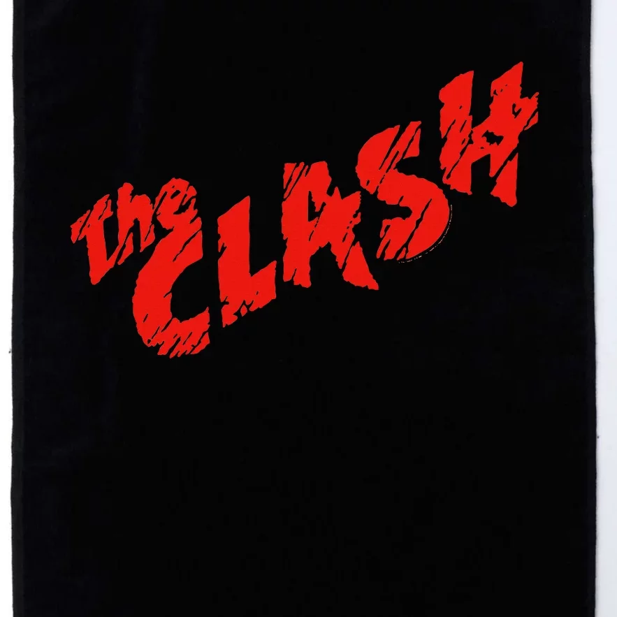 The C.L.A.S.H Scratched Red Logo Platinum Collection Golf Towel