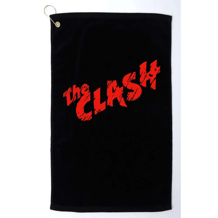 The C.L.A.S.H Scratched Red Logo Platinum Collection Golf Towel